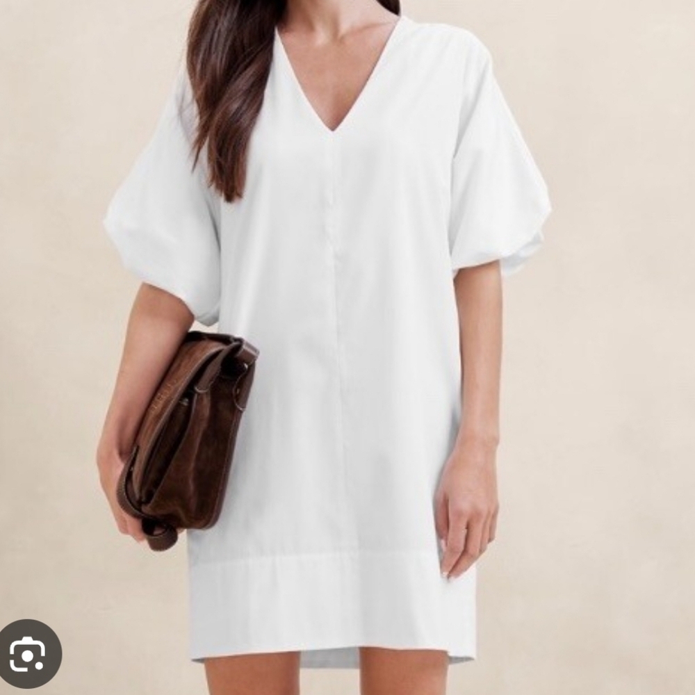Banana Republic Livia Poplin Mini Dress Sz Small Petite